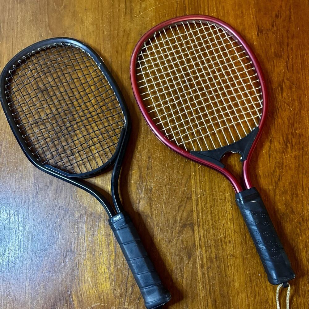 Lot 2 Vintage Racquetball Racquets AJAY Aluminum Retro Court Rackets & Unbranded